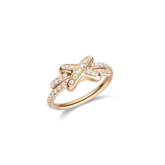 [Lumi Jewellery]JEUX DE RING PINK GOLD DIAMOND