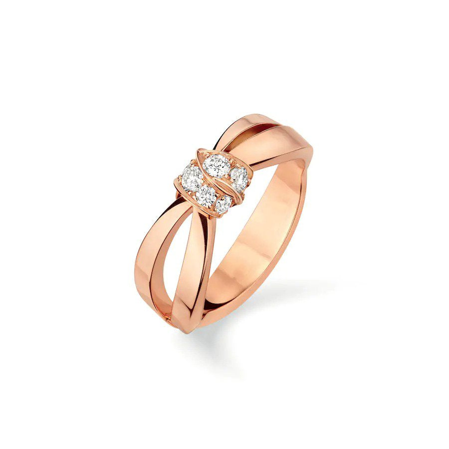 [Lumi Jewellery]LIENS RING PINK GOLD DIAMOND