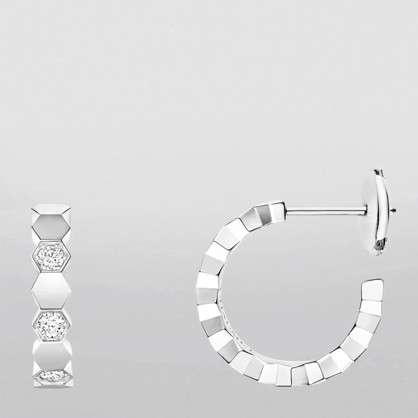[Lumi Jewellery]Hollow Design Four-Leaf Clover Flower Shape Earrings