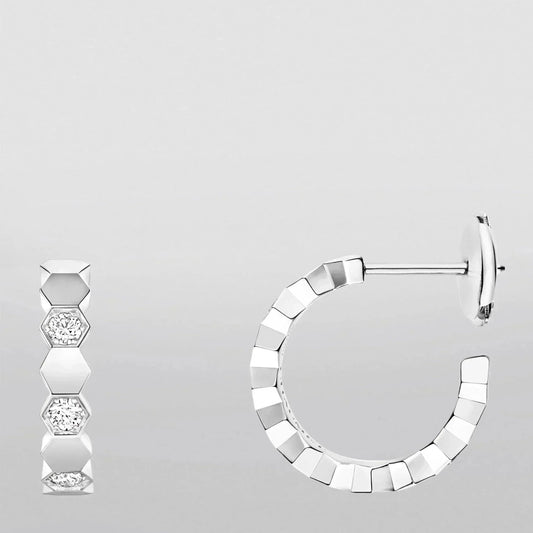[Lumi Jewellery]Hollow Design Four-Leaf Clover Flower Shape Earrings