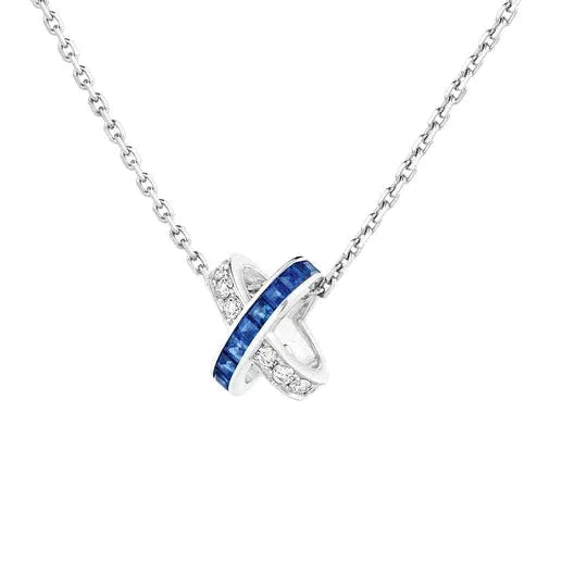 [Lumi Jewellery]LIENS DIAMOND SILVER NECKLACE