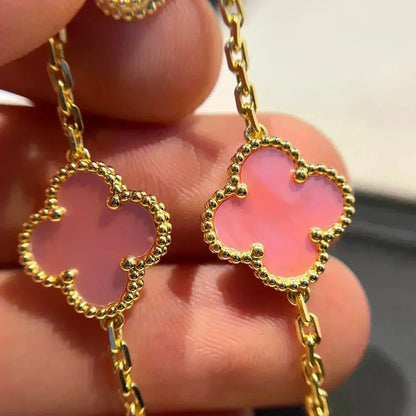 [Lumi Jewellery] CLOVER 5 MOTIFS  PINK MOP BRACELET COLLECTION