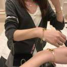[Lumi]Move Noa Rose Gold Pav茅 Diamond Bangle Bracelet