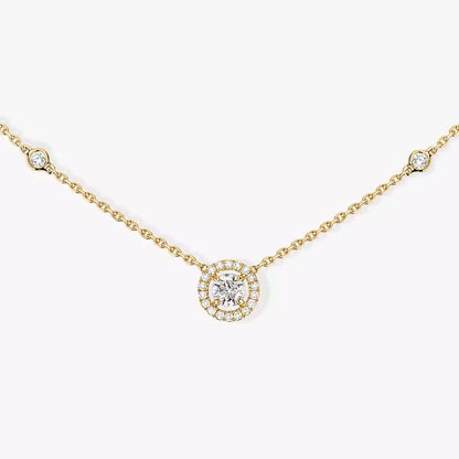[Lumi]Diamond Necklace 0,20ct Brilliant Shape Joy