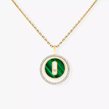 [Lumi]Lucky Move Diamond Necklace in Rose Gold and White Mother-of-Pearl
