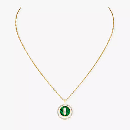 [Lumi]Lucky Move Diamond Necklace in Rose Gold and White Mother-of-Pearl