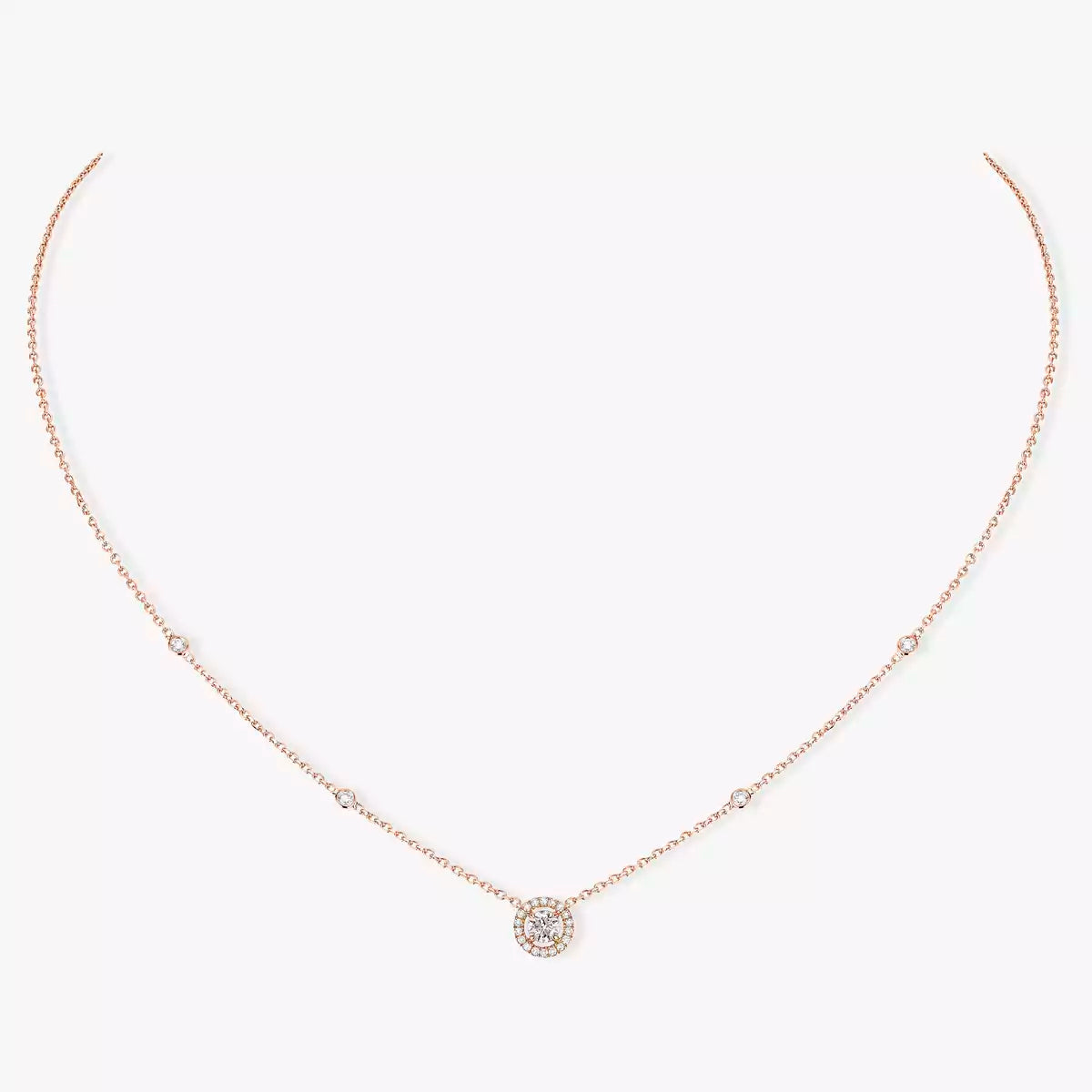 [Lumi Jewels]Diamond Necklace 0,20ct Brilliant Shape Joy