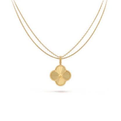 [Lumi Jewellery]CLOVER 25MM PEDANT NECKLACE GOLD