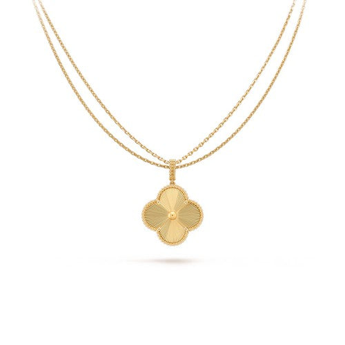 [Lumi Jewellery]CLOVER 25MM PEDANT NECKLACE GOLD