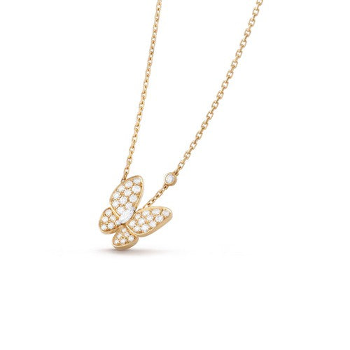 [Lumi Jewellery]BUTTERFLY DIAMOND NECKLACE