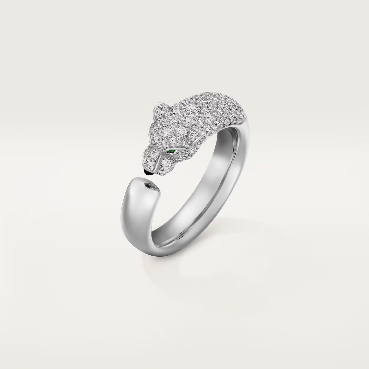 [Lumi Jewelery]PANTHERE HALF DIAMOND SMALL RING