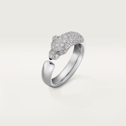 [Lumi Jewelery]PANTHERE HALF DIAMOND SMALL RING