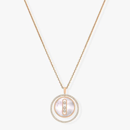 [Lumi]LUCKY MOVE MM NACRE BLANCHE DIAMOND NECKLACE
