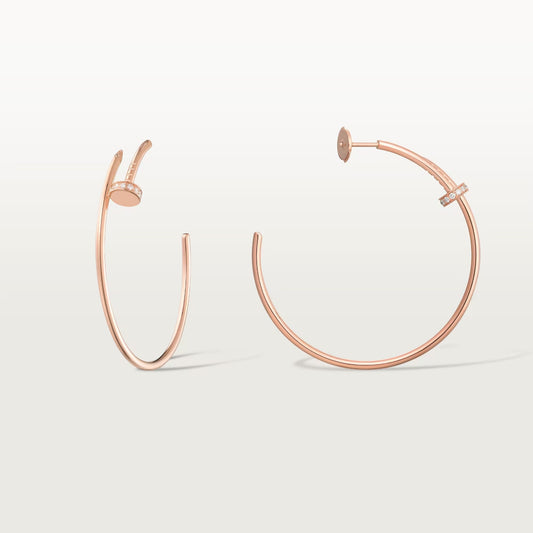[Lumi Jewelery]JUSTE HALF DIAMOND LARGE EARRINGS