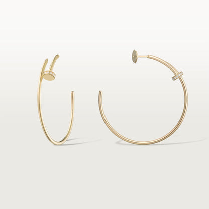 [Lumi Jewelery]JUSTE HALF DIAMOND LARGE EARRINGS