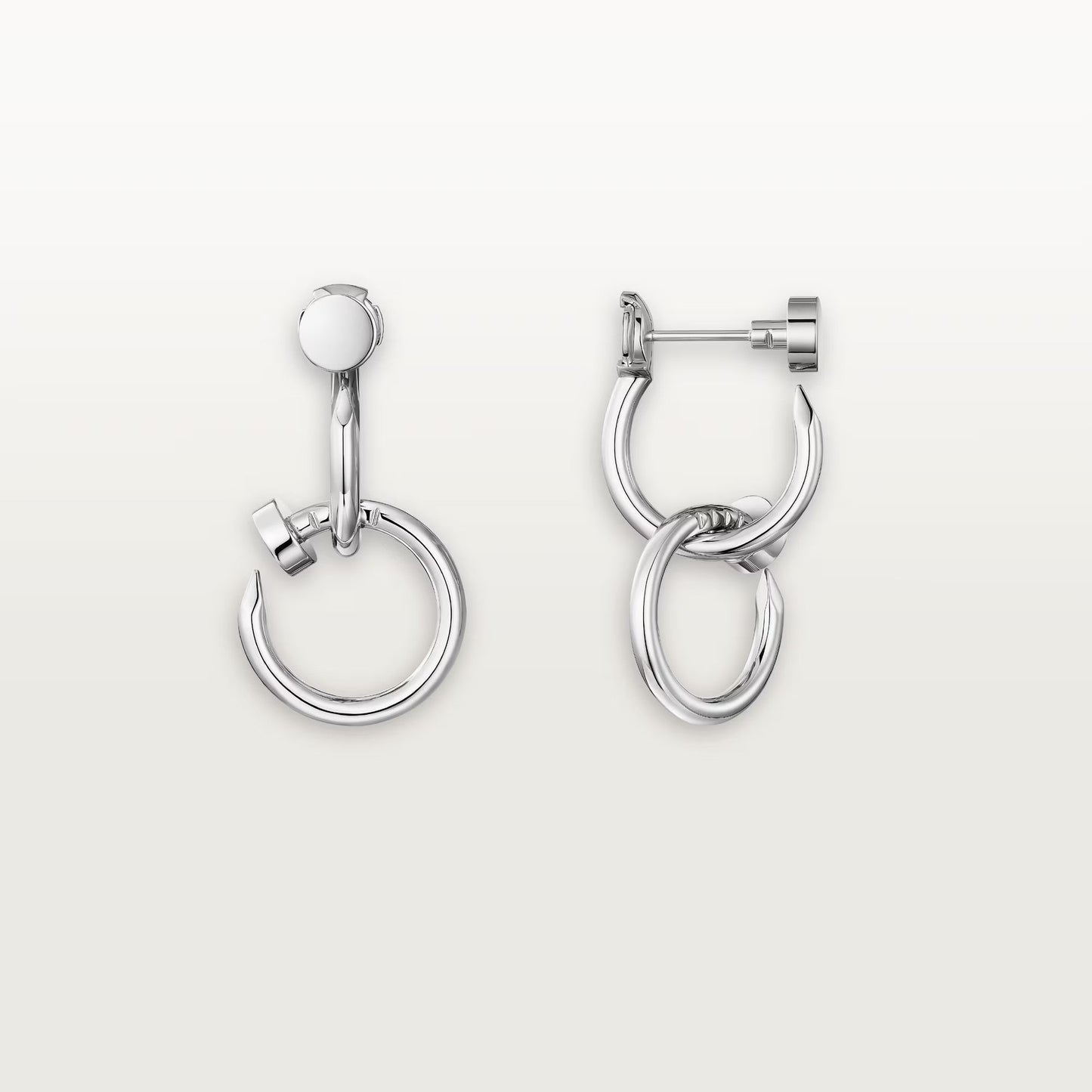 [Lumi Jewelery]JUSTE NO DIAMOND DOUBLE EARRINGS
