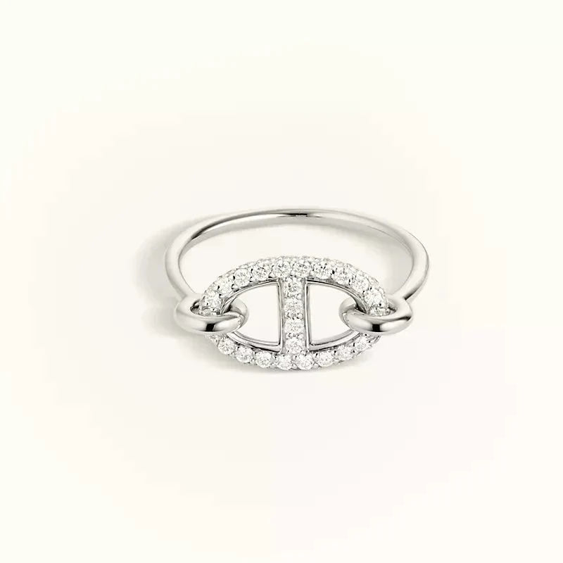 [Lumi Jewellery]RONDE SMALL SILVER DIAMOND RING