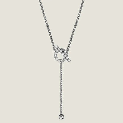 [Lumi Jewellery]FINESSE SILVER DIAMOND NECKLACE