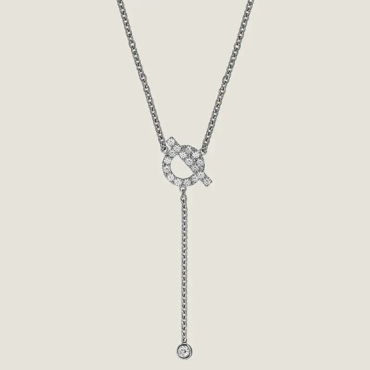 [Lumi Jewellery]FINESSE SILVER DIAMOND NECKLACE
