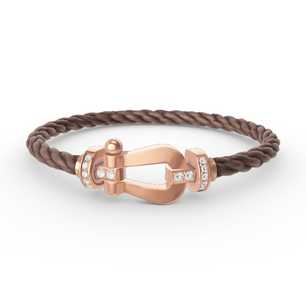 [Lumi Jewellery]FORCE LARGE HORSESHOE HALF DIAMOND BRACELET ROSE GOLD