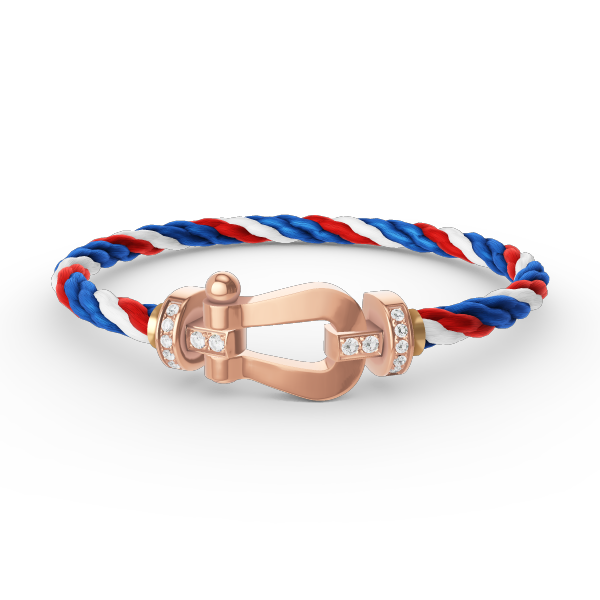 [Lumi Jewellery]FORCE LARGE HORSESHOE HALF DIAMOND BRACELET ROSE GOLD