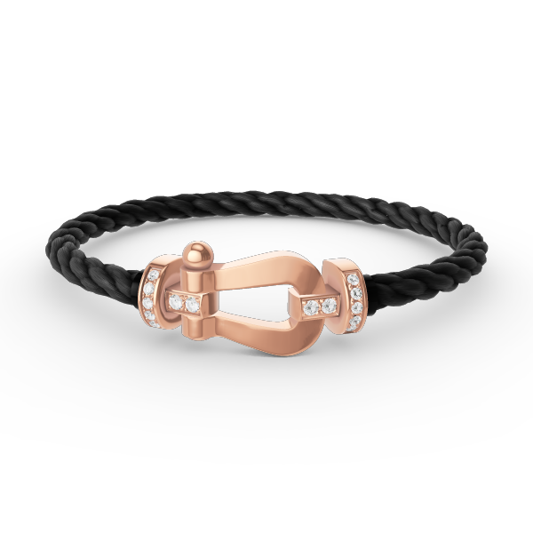 [Lumi Jewellery]FORCE LARGE HORSESHOE HALF DIAMOND BRACELET ROSE GOLD