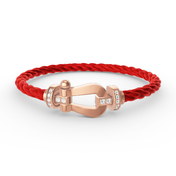 [Lumi Jewellery]FORCE LARGE HORSESHOE HALF DIAMOND BRACELET ROSE GOLD