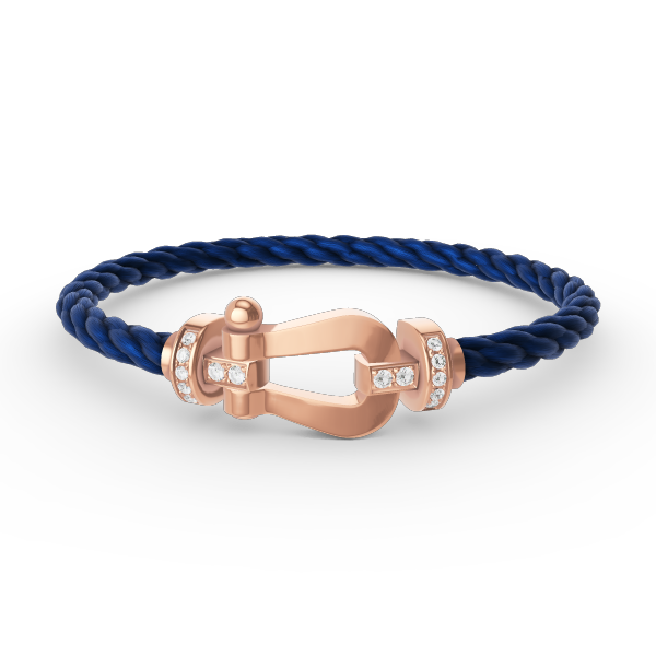 [Lumi Jewellery]FORCE LARGE HORSESHOE HALF DIAMOND BRACELET ROSE GOLD