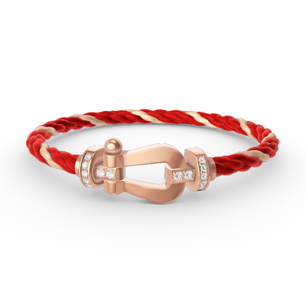 [Lumi Jewellery]FORCE LARGE HORSESHOE HALF DIAMOND BRACELET ROSE GOLD