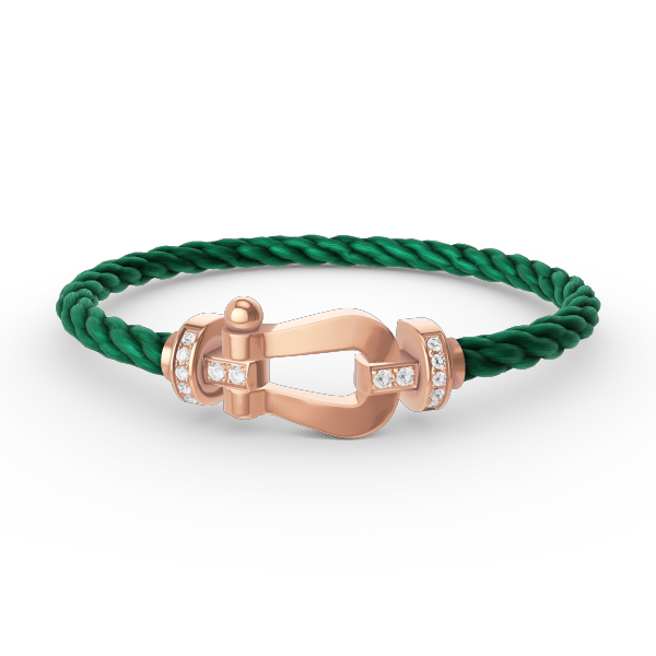 [Lumi Jewellery]FORCE LARGE HORSESHOE HALF DIAMOND BRACELET ROSE GOLD