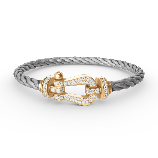 [Lumi Jewellery]FORCE LARGE HORSESHOE FULL DIAMOND BRACELET GOLD