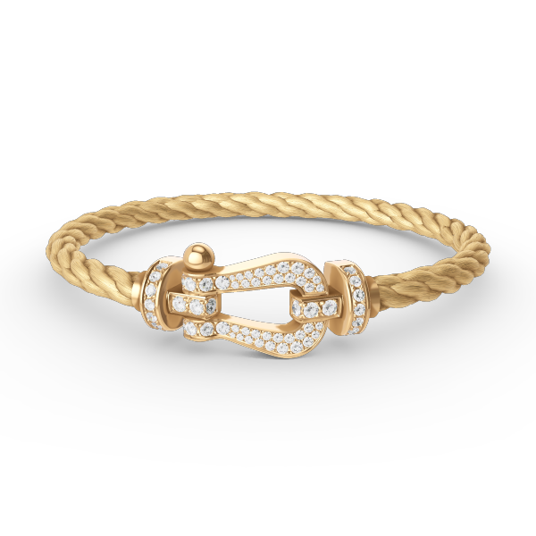 [Lumi Jewellery]FORCE LARGE HORSESHOE FULL DIAMOND BRACELET GOLD