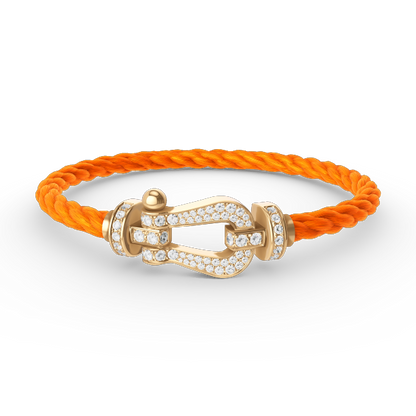 [Lumi Jewellery]FORCE LARGE HORSESHOE FULL DIAMOND BRACELET GOLD