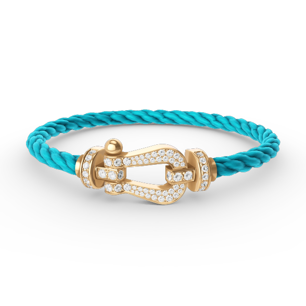 [Lumi Jewellery]FORCE LARGE HORSESHOE FULL DIAMOND BRACELET GOLD