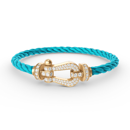 [Lumi Jewellery]FORCE LARGE HORSESHOE FULL DIAMOND BRACELET GOLD