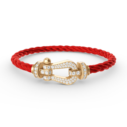 [Lumi Jewellery]FORCE LARGE HORSESHOE FULL DIAMOND BRACELET GOLD