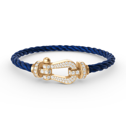 [Lumi Jewellery]FORCE LARGE HORSESHOE FULL DIAMOND BRACELET GOLD