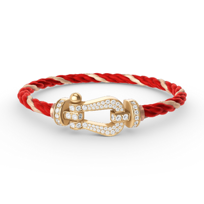 [Lumi Jewellery]FORCE LARGE HORSESHOE FULL DIAMOND BRACELET GOLD