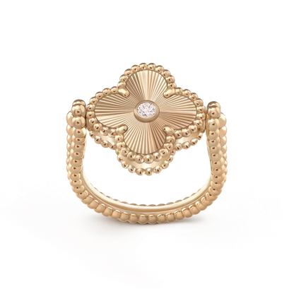 [Lumi Jewellery]CLOVER RIVERSIBLE ROSE GOLD RING