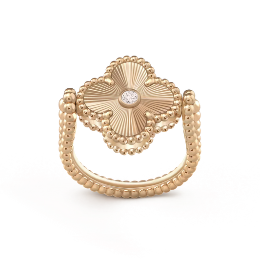[Lumi Jewellery]CLOVER RIVERSIBLE ROSE GOLD RING