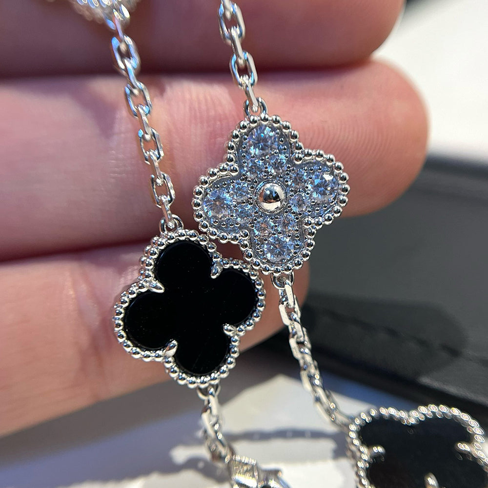 [Lumi Jewellery] CLOVER 5 MOTIF ONYXS BRACELET COLLECTION