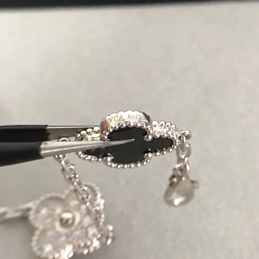 [Lumi Jewellery] CLOVER 5 MOTIF ONYXS BRACELET COLLECTION