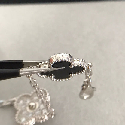 [Lumi Jewellery] CLOVER 5 MOTIF ONYXS BRACELET COLLECTION