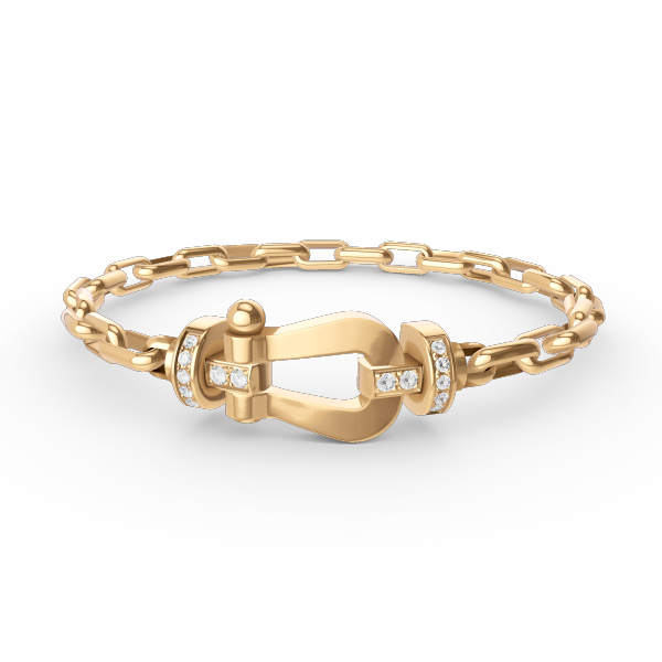 [Lumi Jewellery]FORCE LARGE HORSESHOE CLASP  METAL BRACELET