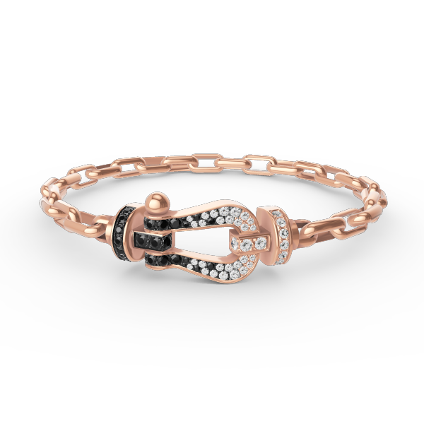 [Lumi Jewellery]FORCE LARGE HORSESHOE CLASP  METAL BRACELET