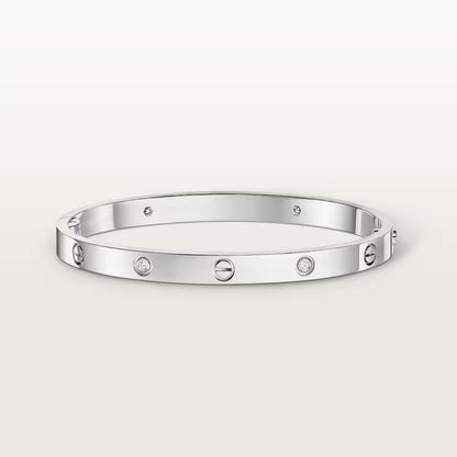 [Lumi Jewelery]LOVE BRACELET 4.8MM 4 DIAMONDS