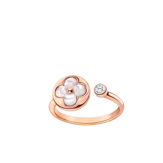 [Lumi Jewellery]SUN 1 DIAMOND PINK MOP RING
