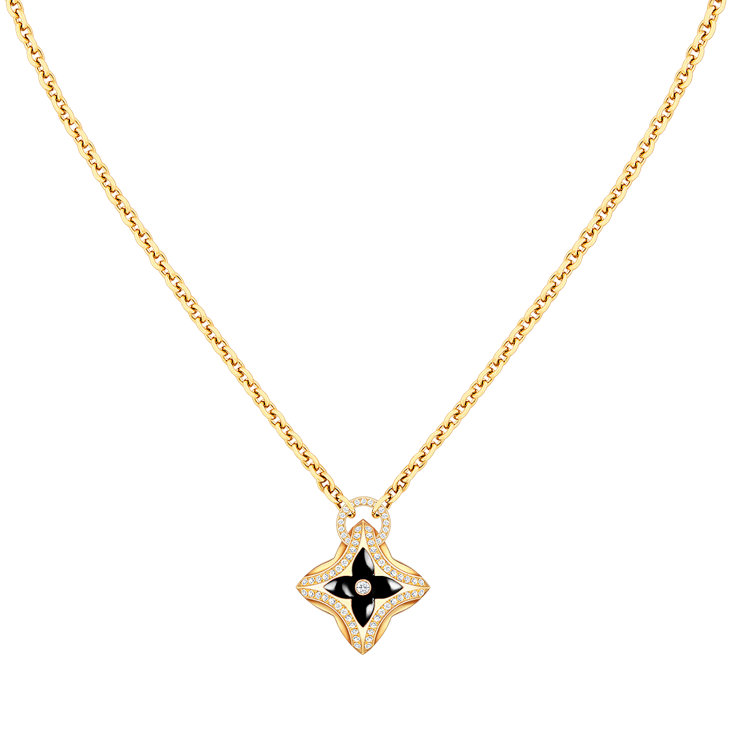 [Lumi Jewellery]STAR PEDANT PINK GOLD DIAMOND NECKLACE