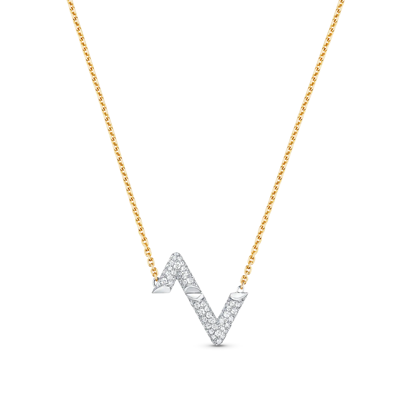 [Lumi Jewellery]VOLT SILVER DIAMOND PEDANT NECKLACE