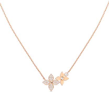 [Lumi Jewellery]STAR BLOSSOM NECKLACE PINK GOLD DIAMONDS